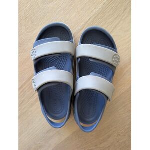 Kids' Crocband Cruiser Sandals, Size 13 blue/gray